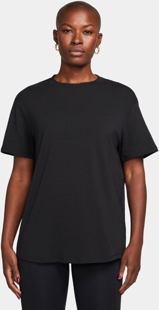 W NK ONE RELAXED DF SS TOP BLACK/BLACK