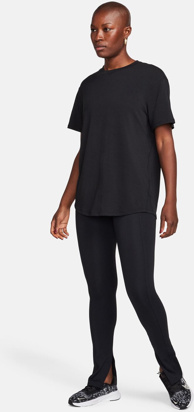 NIKE - W NK ONE RELAXED DF SS TOP BLACK/BLACK – Bild 3