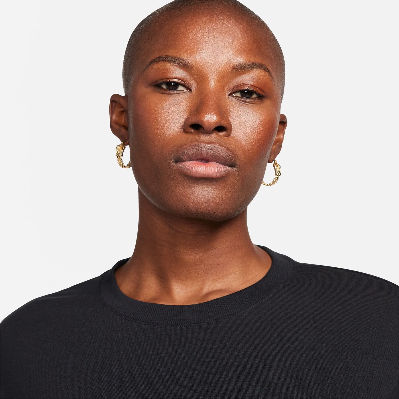 NIKE - W NK ONE RELAXED DF SS TOP BLACK/BLACK – Bild 6