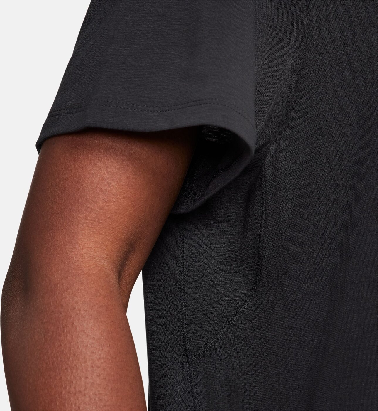 NIKE - W NK ONE RELAXED DF SS TOP BLACK/BLACK – Bild 7