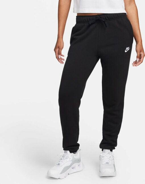 W NSW CLUB FLC MR PANT STD BLACK/WHITE