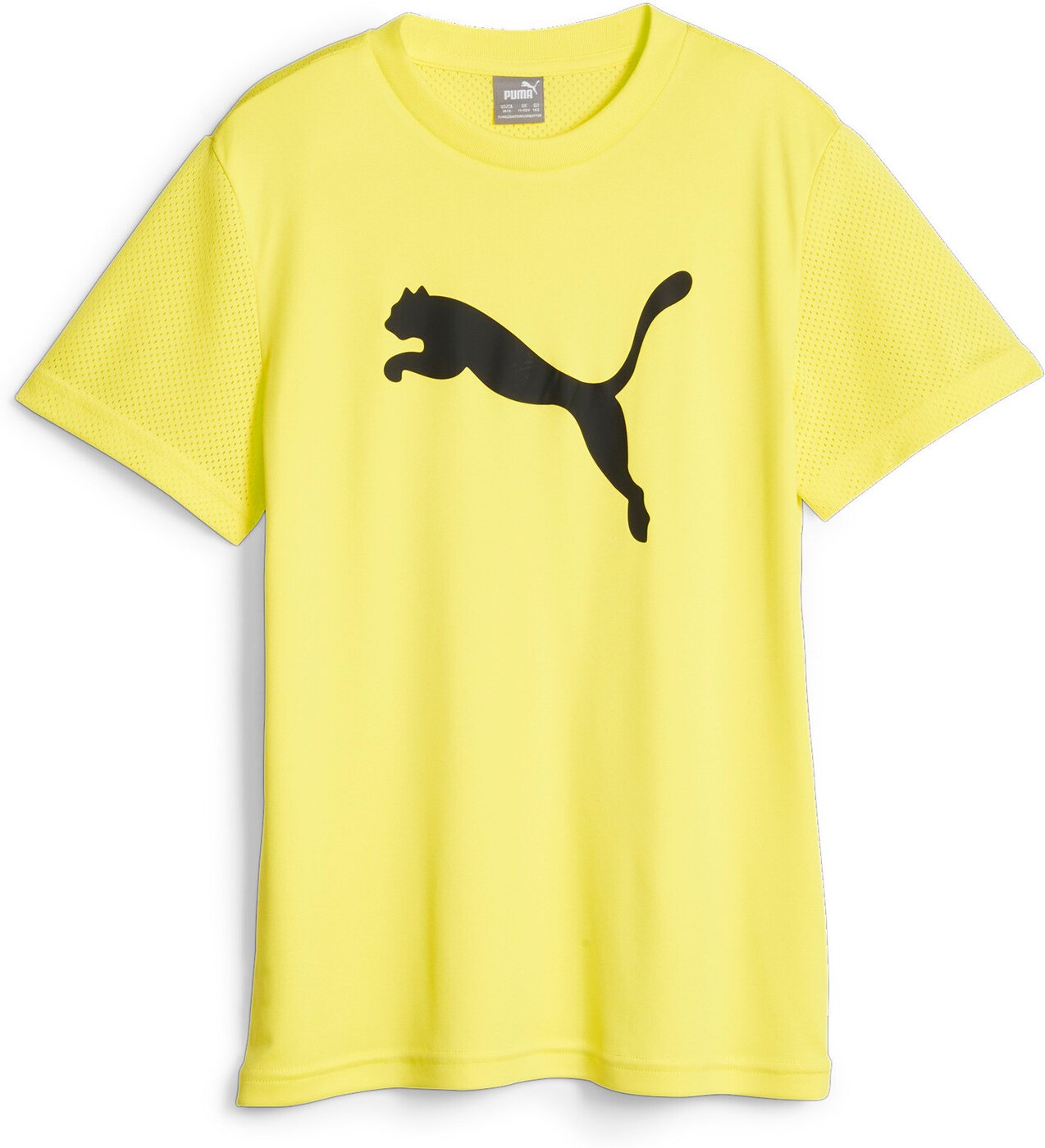 ACTIVE SPORTS Poly Cat Tee FLURO YELLOW PES