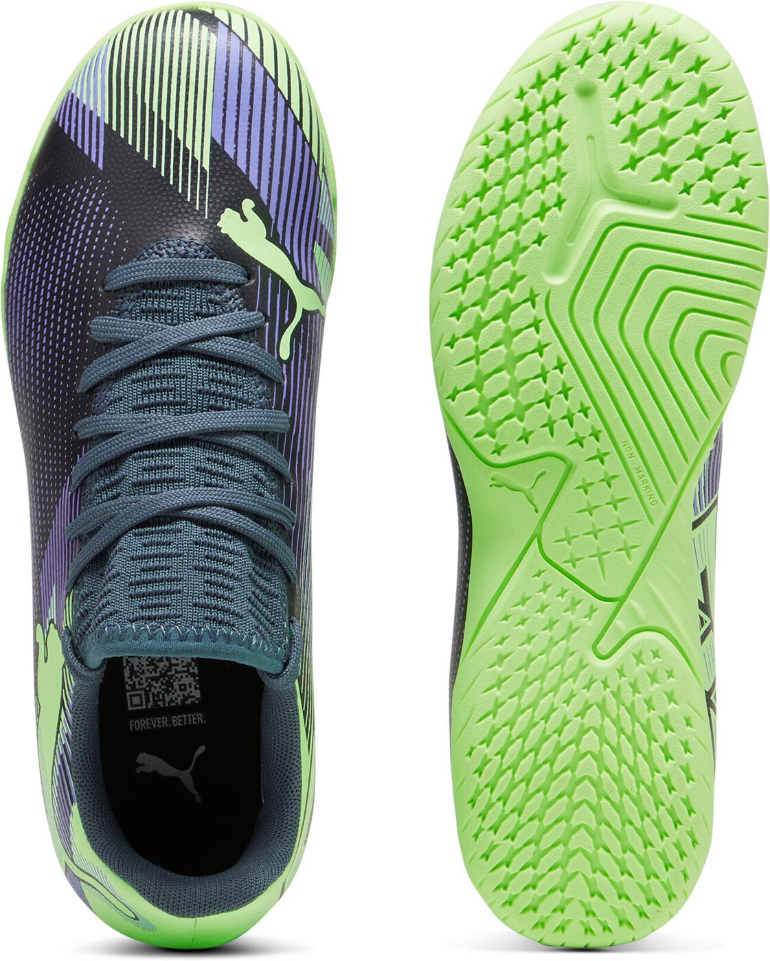 PUMA - FUTURE 7 PLAY IT Jr GRAY SKIES-ELEKTRO PURPLE-FIZZY APP – Bild 2