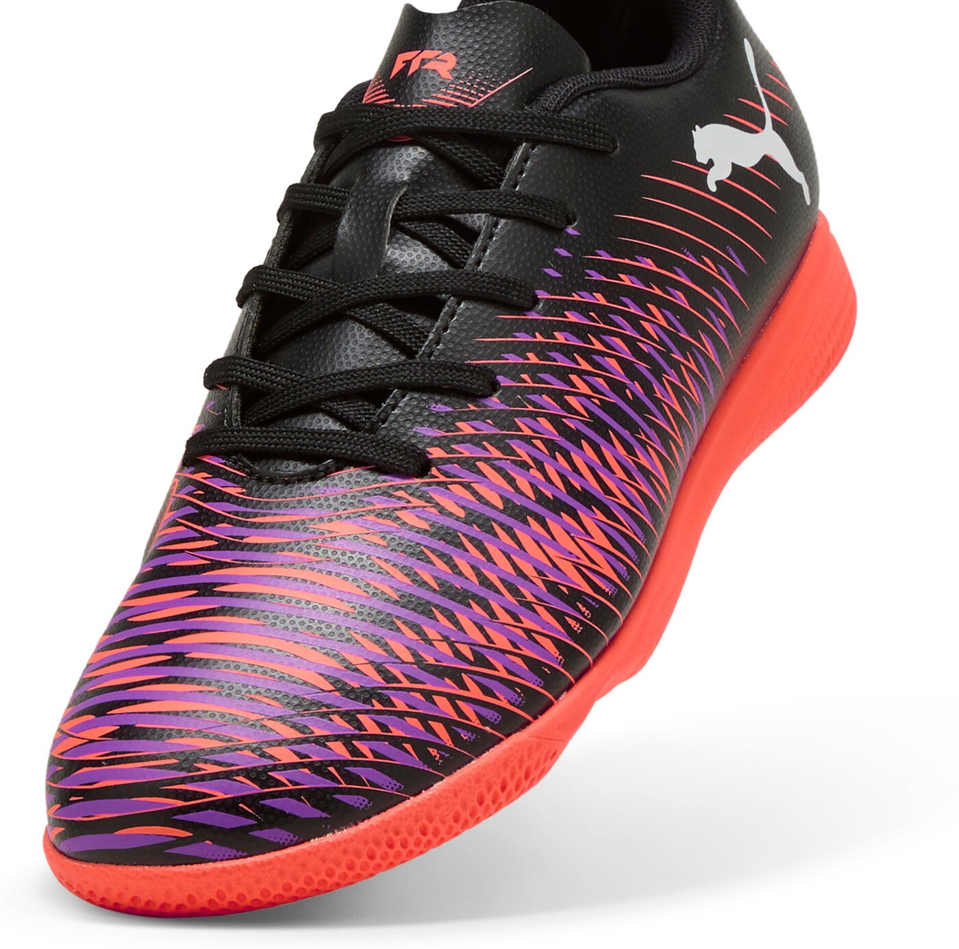 PUMA - FUTURE 8 PLAY IT Jr PUMA BLACK-PUMA WHITE-GLOWING RED – Bild 6