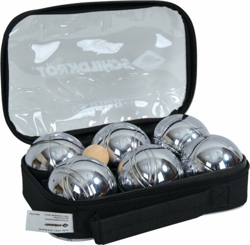 BOULE/BOCCIA Set, 2x3 Stahlkugeln+Zielkugel in Tragetasche KEINE FARBE – Bild 2