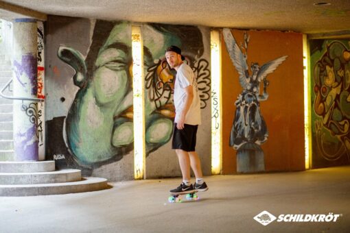 Retro Skateboard FREE SPIRIT 22´ Camouflage KEINE FARBE – Bild 7