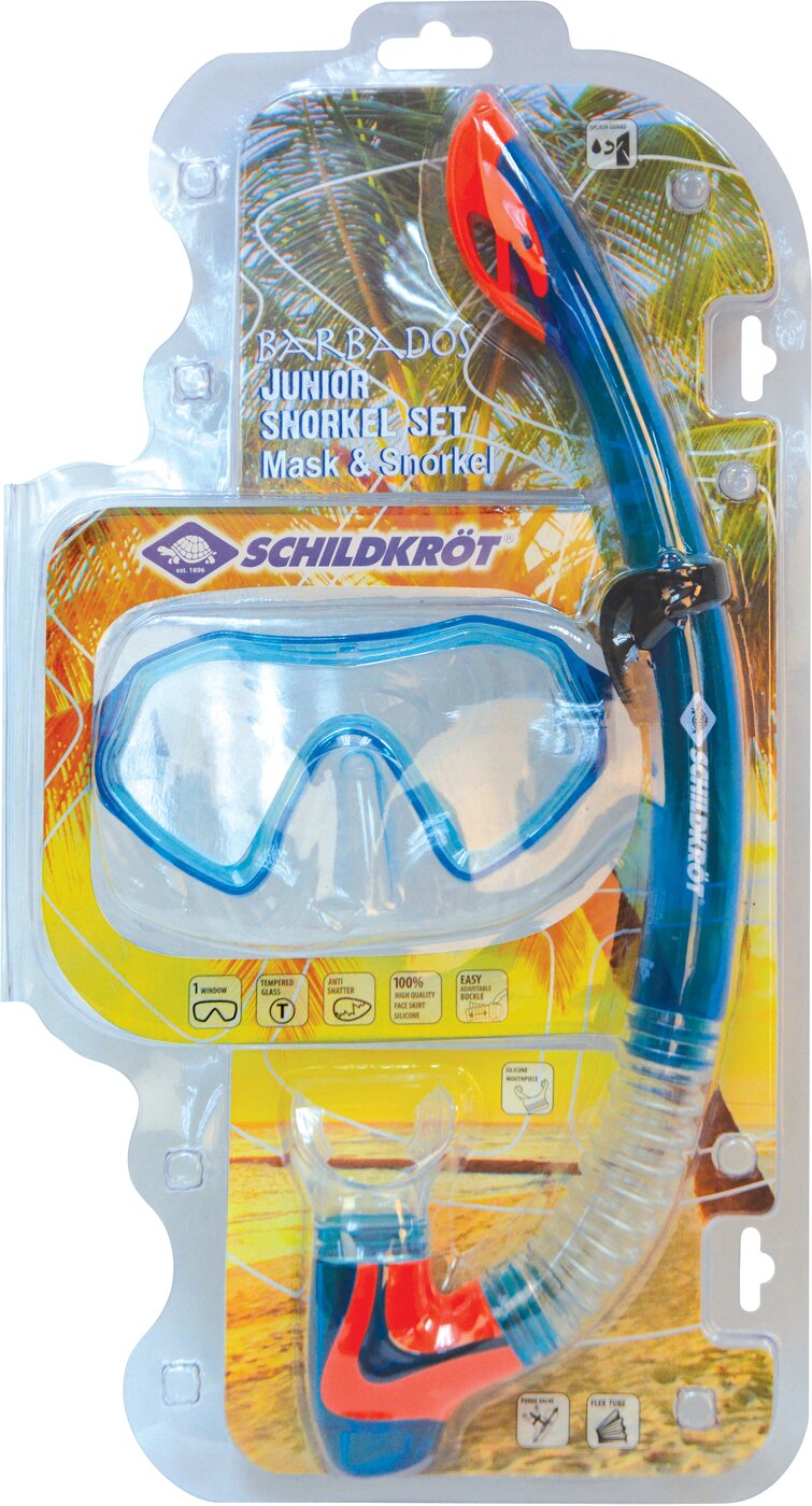 Schnorchel Set BARBADOS Junior (2-teilig, im Blister) KEINE FARBE – Bild 2
