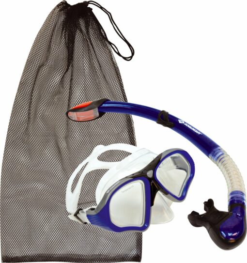 Schnorchel Set PALAU (2-teilig, im Blister + Meshbag) KEINE FARBE