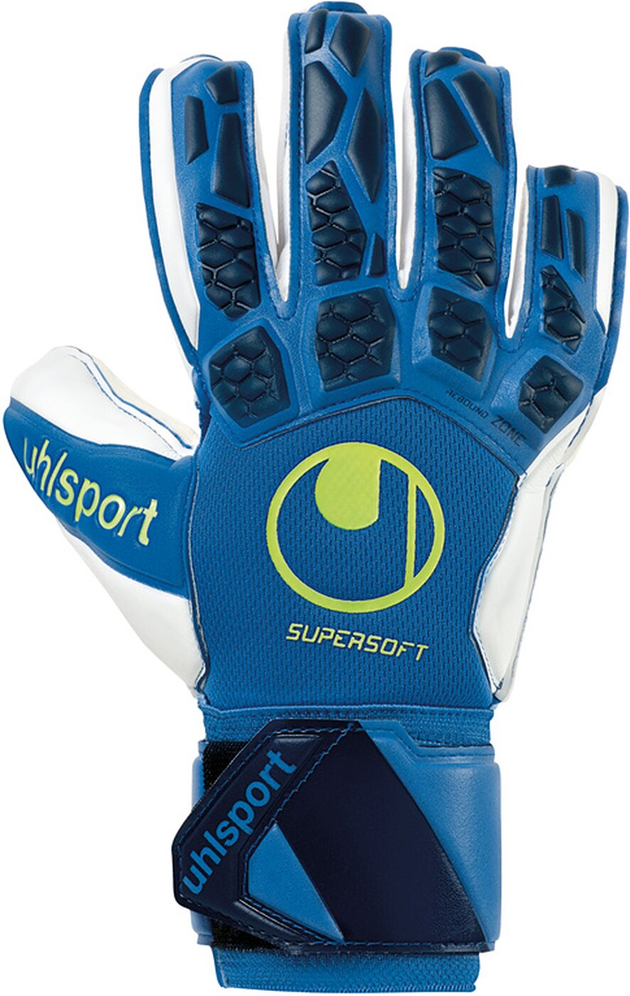 UHLSPORT - HYPERACT SUPERSOFT NIGHT BLAU/WEIß/FLUO GELB