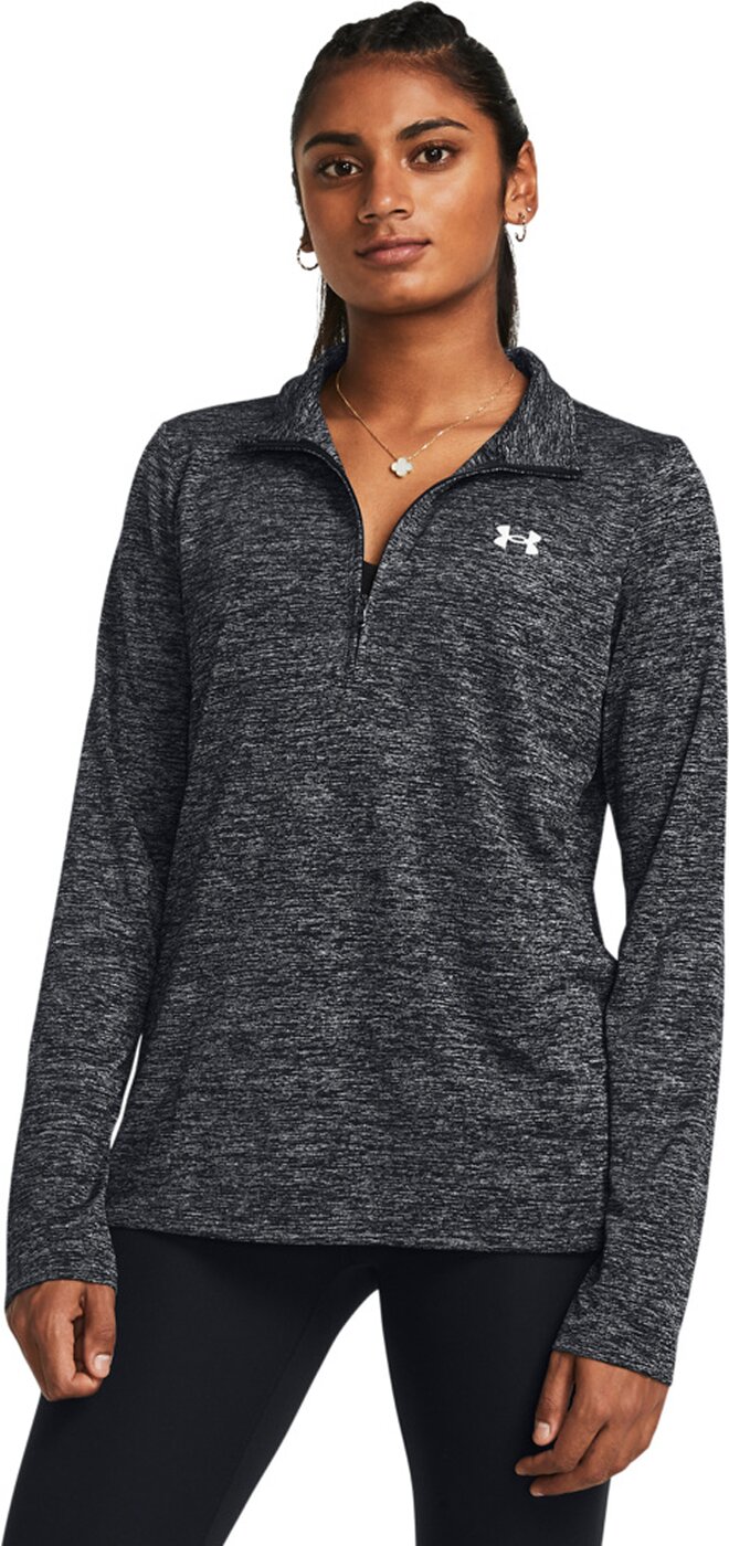 UNDER ARMOUR - TECH 1/2 ZIP- TWIST BLACK – Bild 3