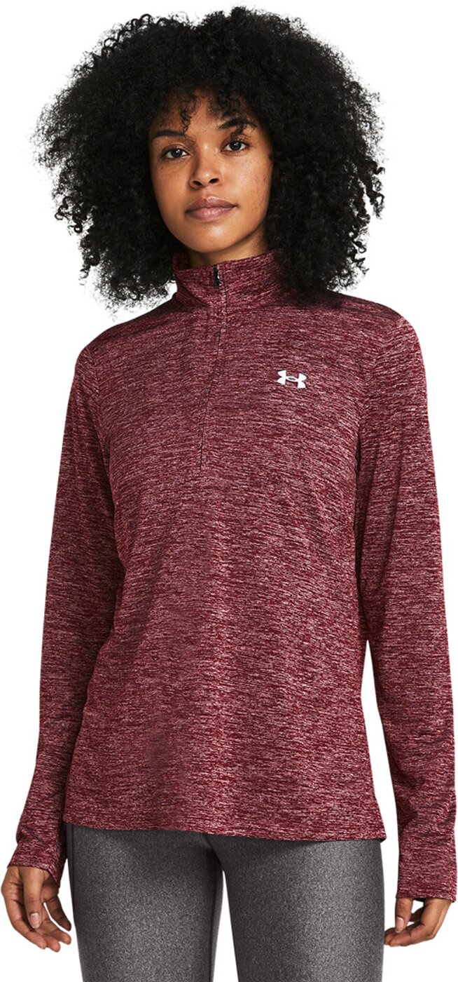 UNDER ARMOUR - TECH 1/2 ZIP- TWIST CARDINAL – Bild 3