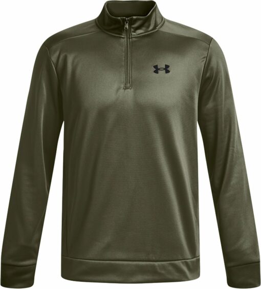 UA ARMOUR FLEECE 1/4 ZIP MARINE OD GREEN