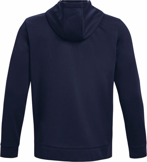 UA ARMOUR FLEECE FZ HOODIE MIDNIGHT NAVY – Bild 2