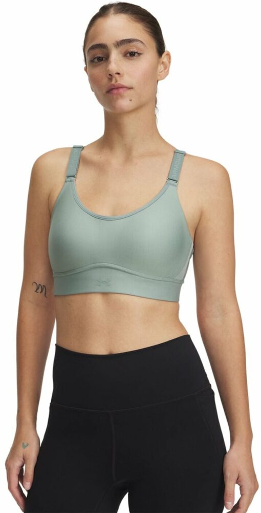 UA INFINITY MID 2.0 BRA SILICA GREEN