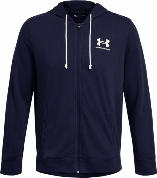 UA RIVAL TERRY LC FZ MIDNIGHT NAVY