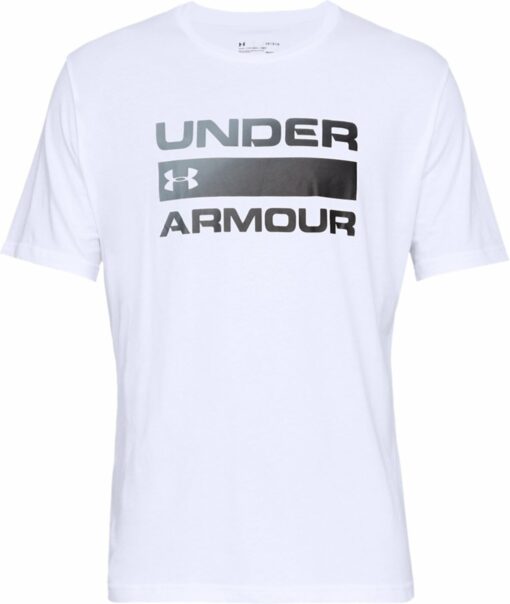 UA TEAM ISSUE WORDMARK SS 100 WHITE
