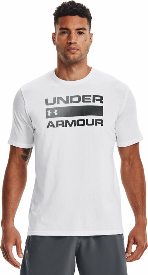UA TEAM ISSUE WORDMARK SS 100 WHITE – Bild 3
