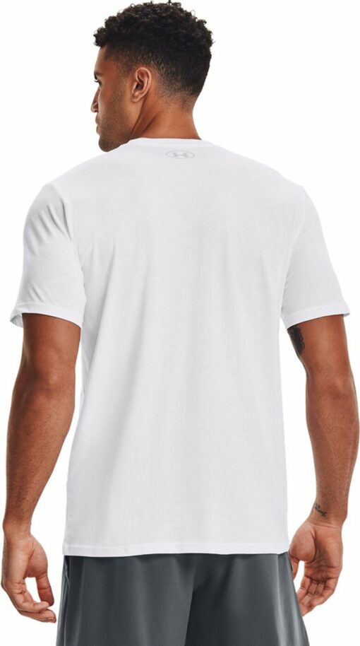 UA TEAM ISSUE WORDMARK SS 100 WHITE – Bild 4