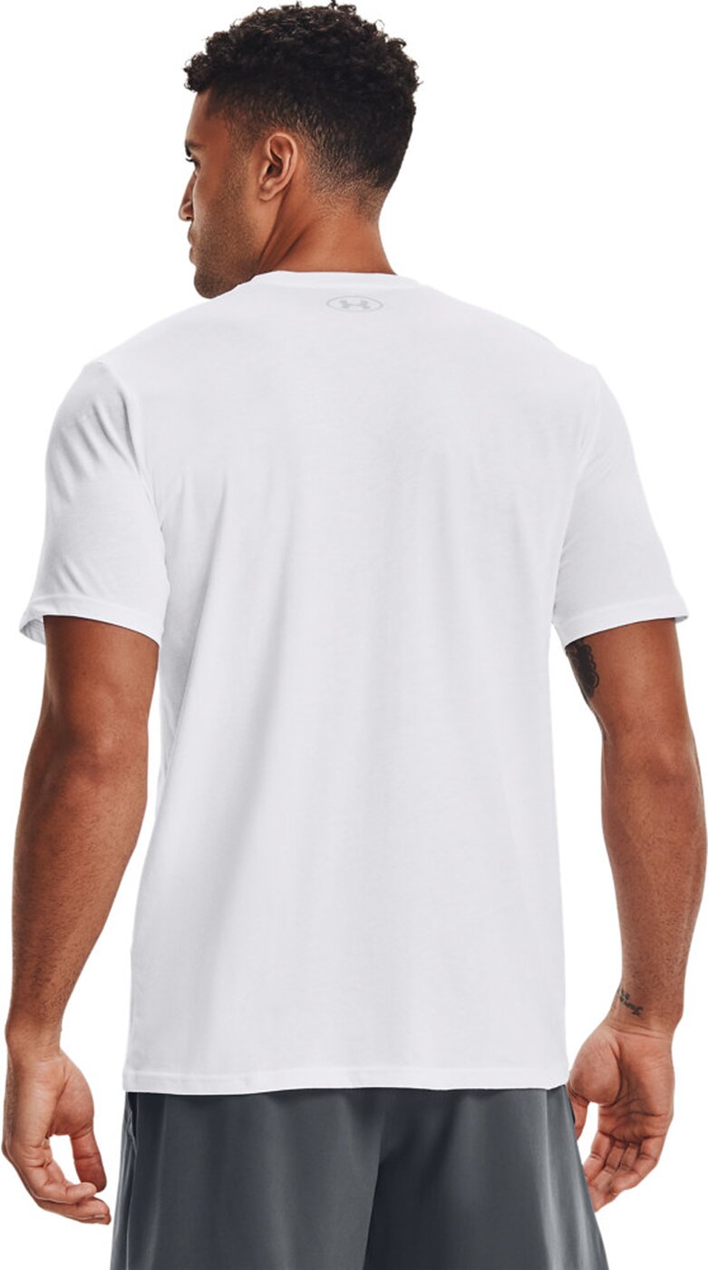 UNDER ARMOUR - UA TEAM ISSUE WORDMARK SS 100 WHITE – Bild 4