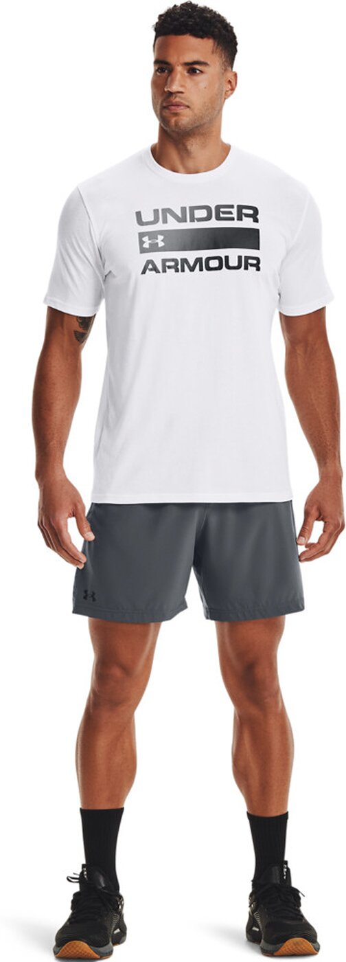 UNDER ARMOUR - UA TEAM ISSUE WORDMARK SS 100 WHITE – Bild 5