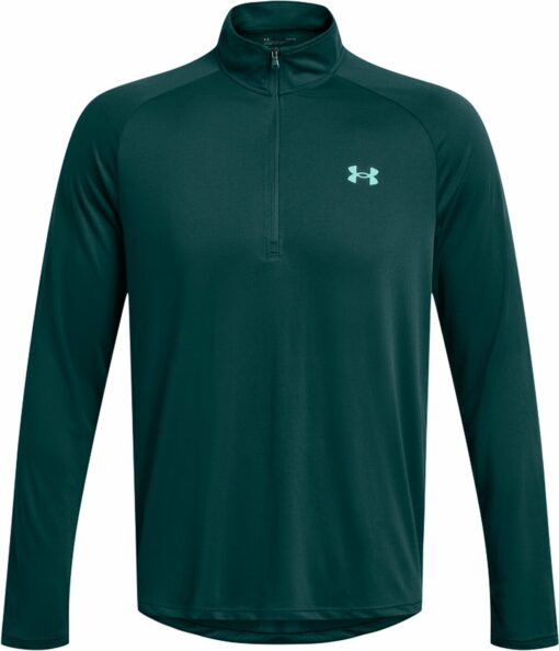 UA TECH 2.0 1/2 ZIP HYDRO TEAL