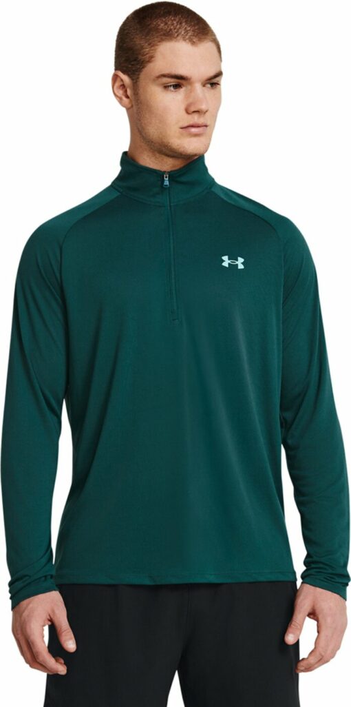 UA TECH 2.0 1/2 ZIP HYDRO TEAL – Bild 3