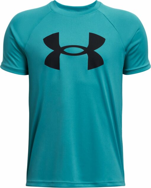 UA TECH BIG LOGO SS CIRCUIT TEAL