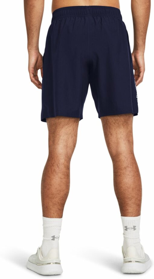 UA TECH WOVEN WORDMARK SHORT MIDNIGHT NAVY – Bild 4