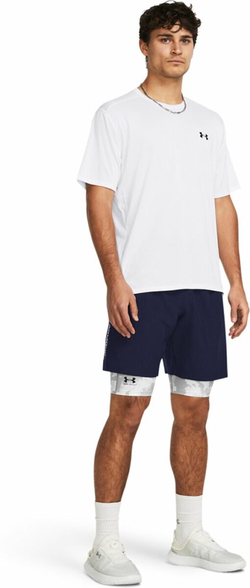 UA TECH WOVEN WORDMARK SHORT MIDNIGHT NAVY – Bild 5