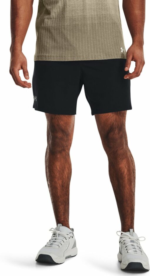 UA VANISH WOVEN 6IN SHORTS BLACK – Bild 3