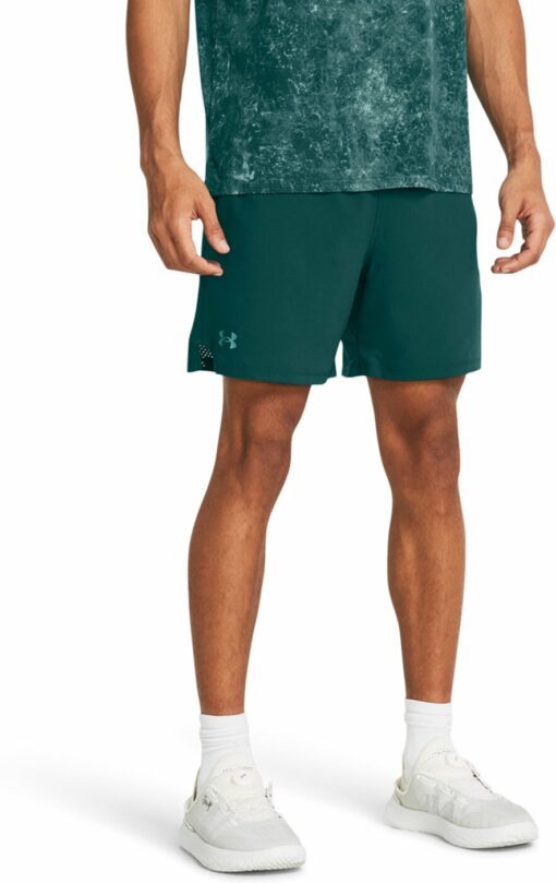 UA VANISH WOVEN 6IN SHORTS HYDRO TEAL – Bild 3