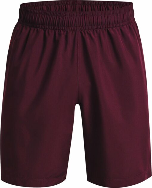 UA WOVEN GRAPHIC SHORTS DARK MAROON