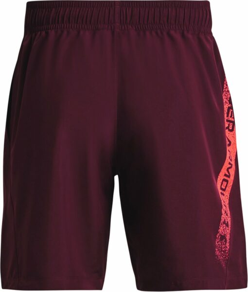 UA WOVEN GRAPHIC SHORTS DARK MAROON – Bild 2