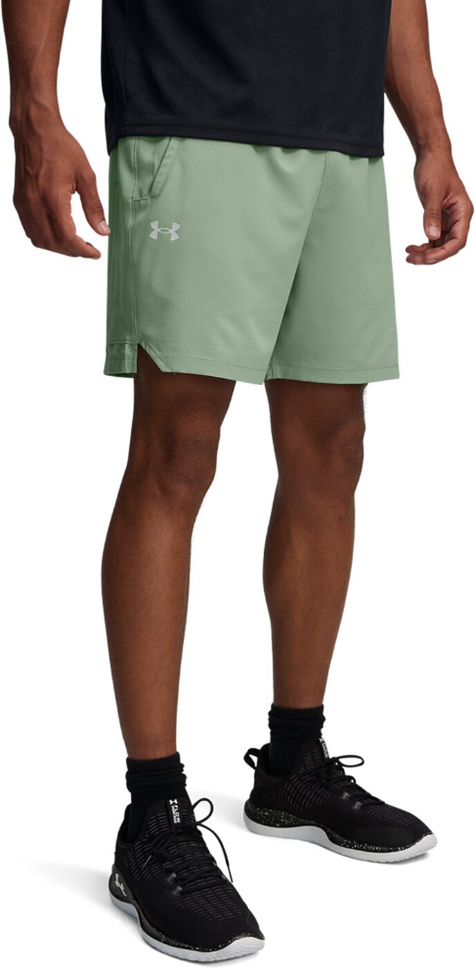 UNDER ARMOUR - VANISH WOVEN 6IN GRAPHIC STS SILICA GREEN