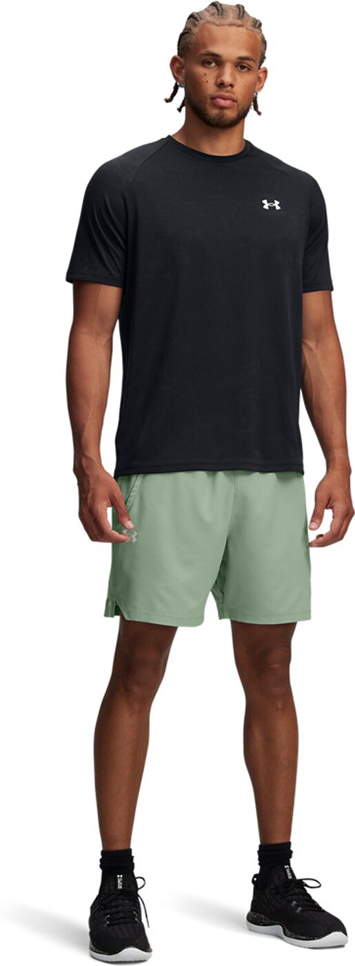 UNDER ARMOUR - VANISH WOVEN 6IN GRAPHIC STS SILICA GREEN – Bild 2