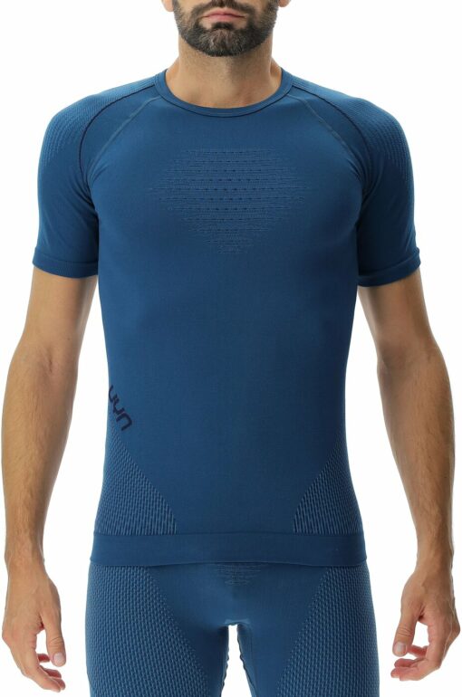 MAN EVOLUTYON UW SHIRT SH_SL BLUE POSEIDON/NAVY/N