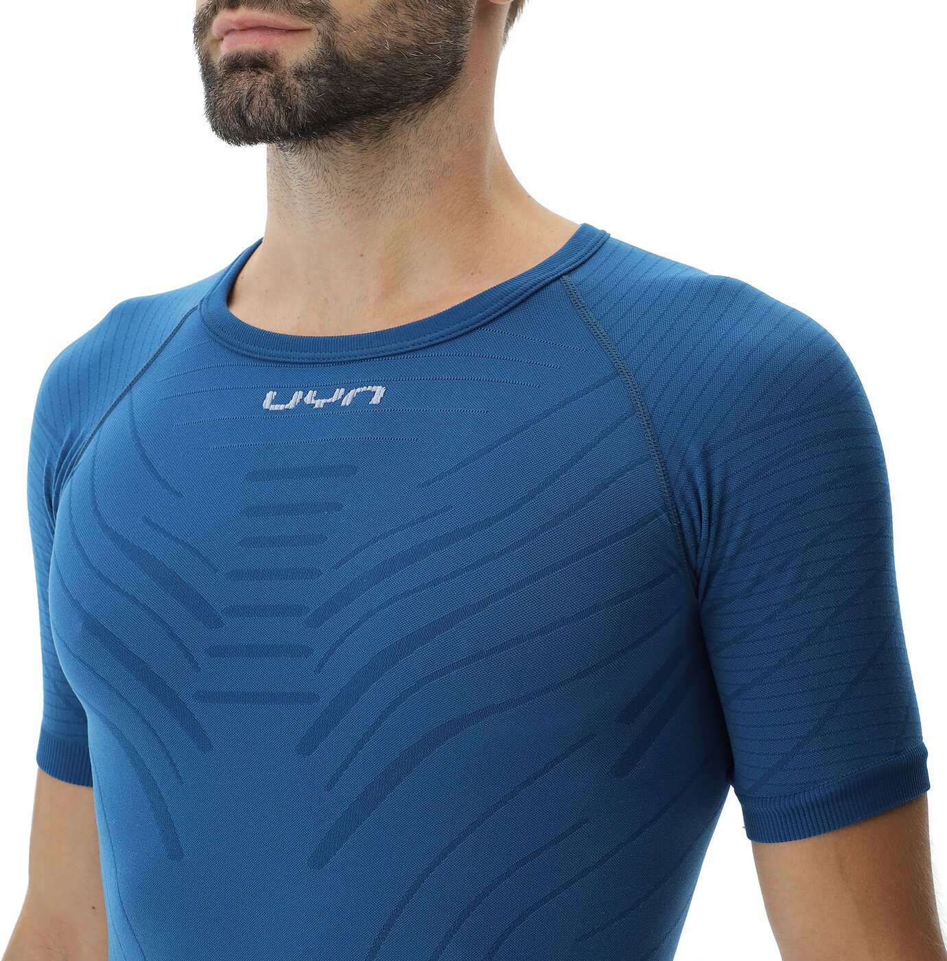 UYN MAN MOTYON 2.0 UW SHIRT SH_SL BLUE POSEIDON – Bild 7
