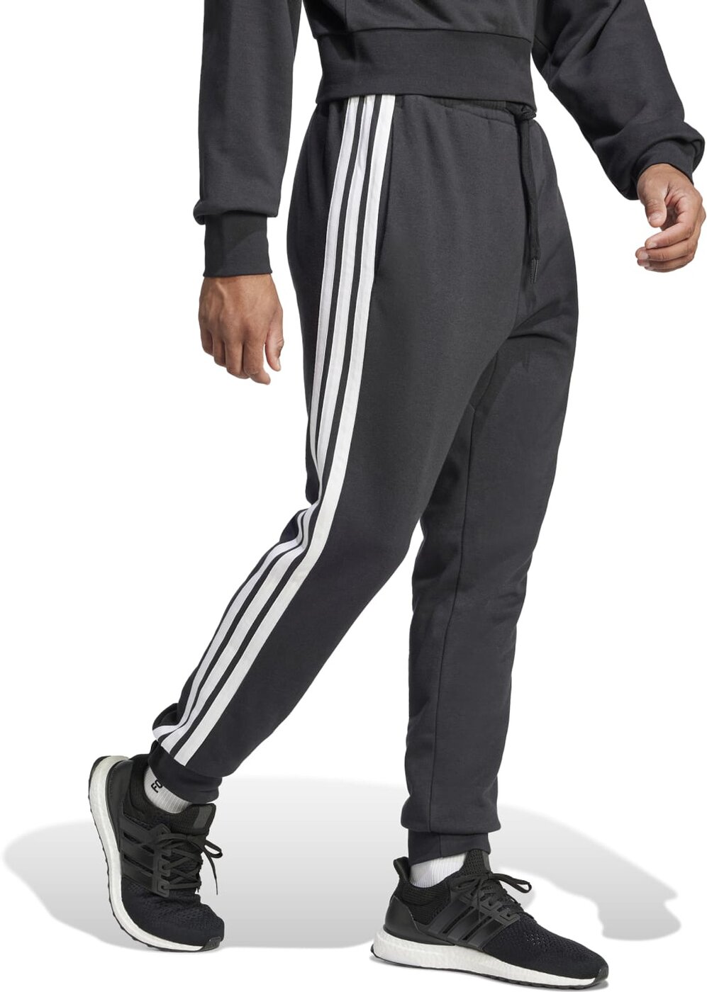 ADIDAS - M 3S FT TC PT BLACK/WHITE – Bild 4