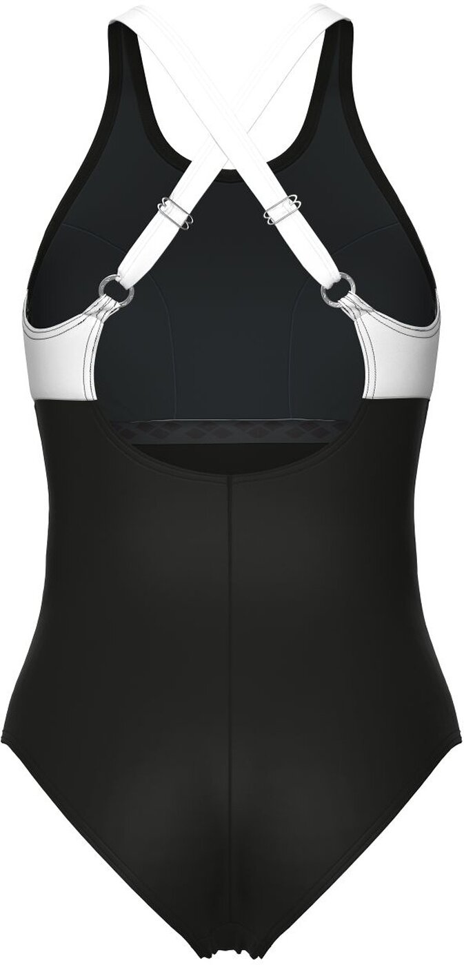 ARENA - W ARENA SWIMSUIT LINDA CROSS B BLACK-WHITE-BLACK – Bild 2