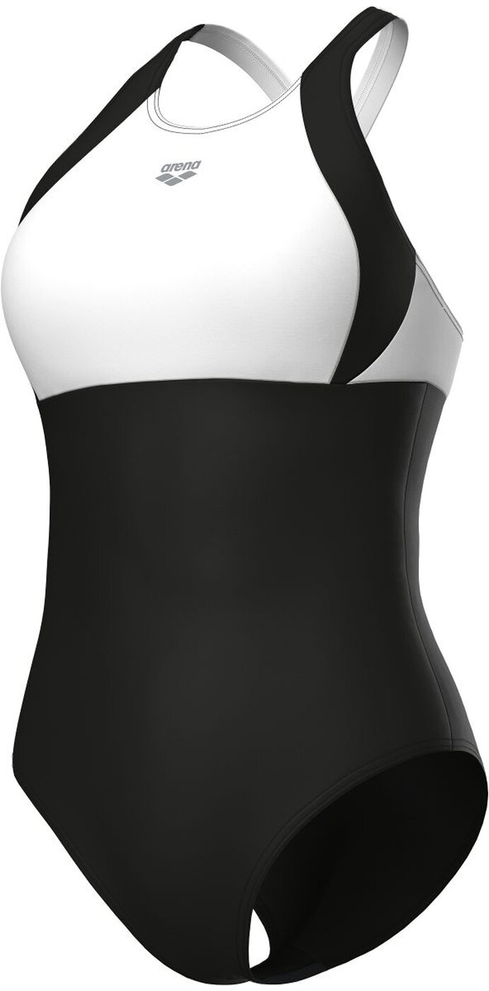 ARENA - W ARENA SWIMSUIT LINDA CROSS B BLACK-WHITE-BLACK – Bild 3