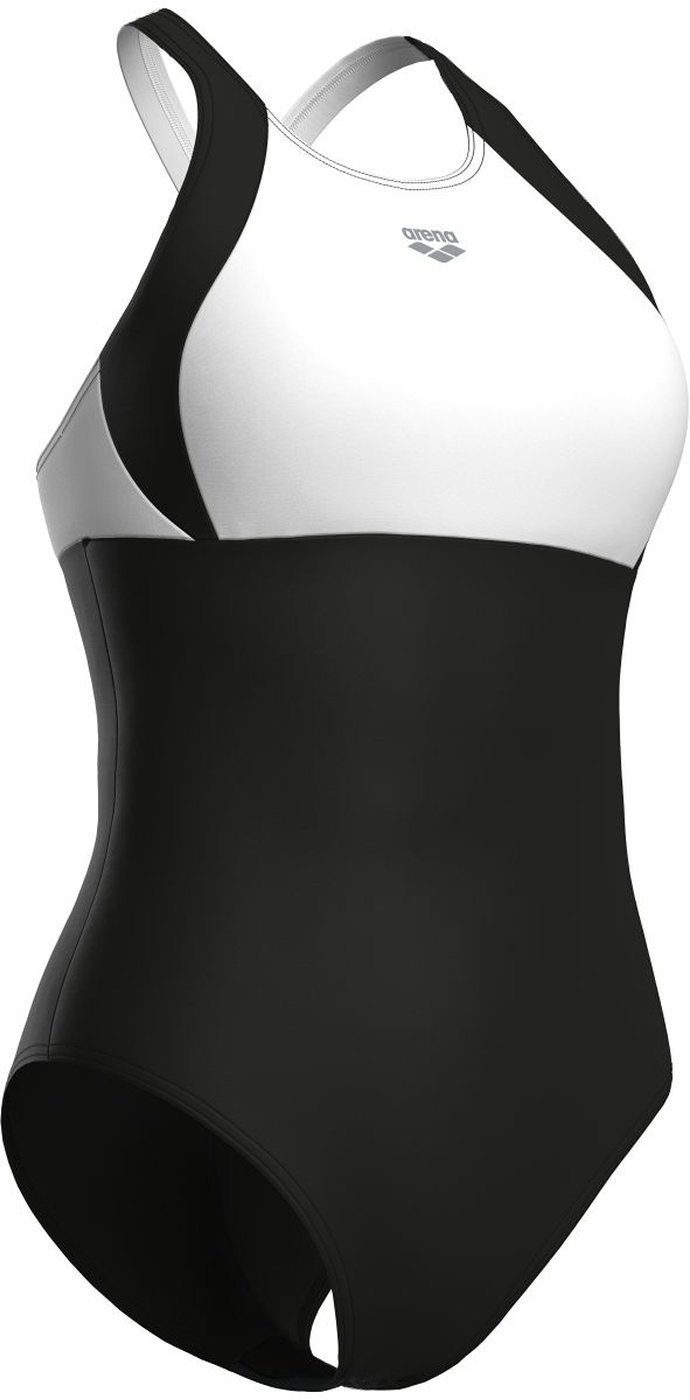 ARENA - W ARENA SWIMSUIT LINDA CROSS B BLACK-WHITE-BLACK – Bild 4