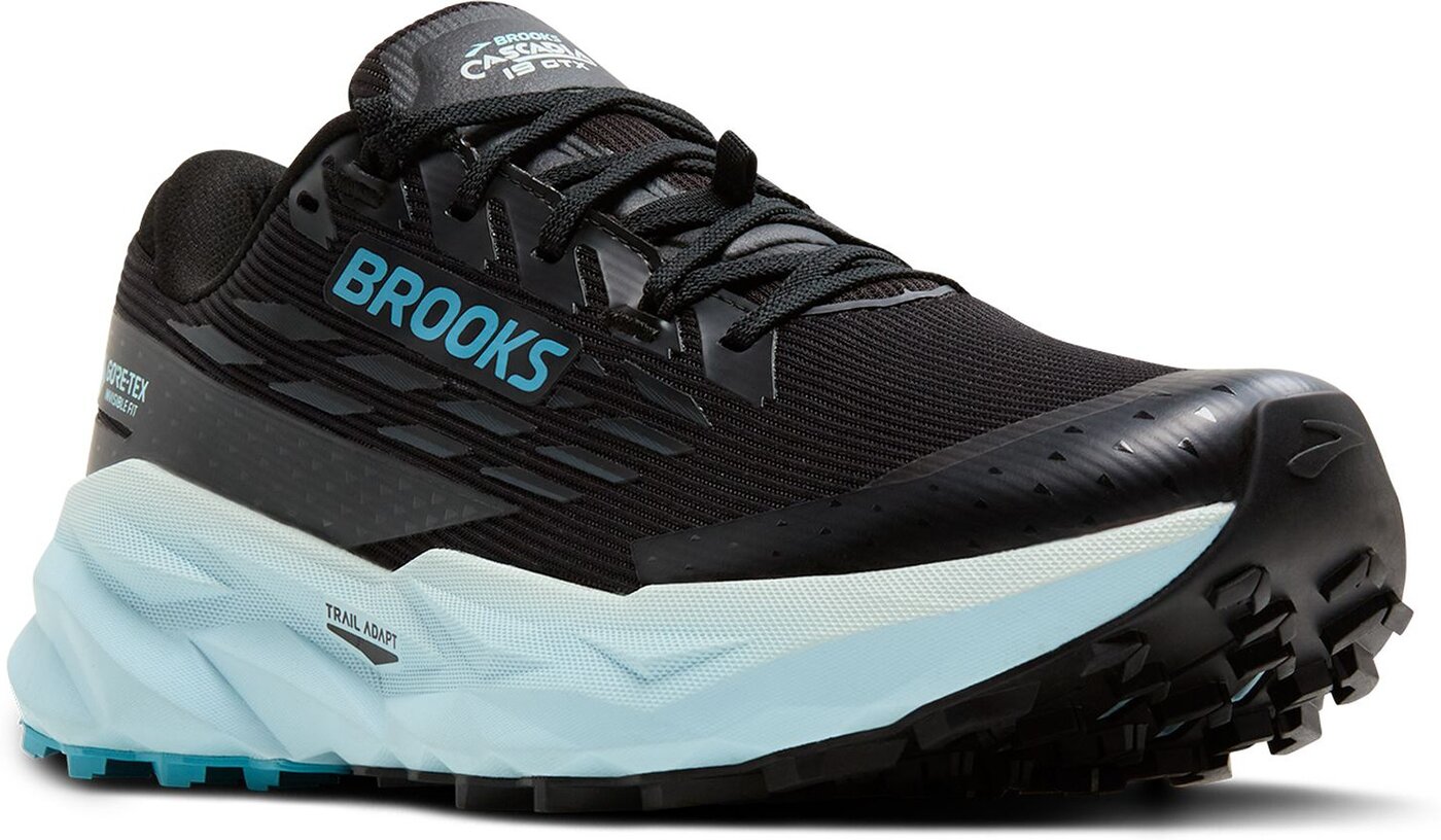BROOKS - Cascadia 19 GTX BLACK/EBONY/BLUE FLOWER – Bild 5