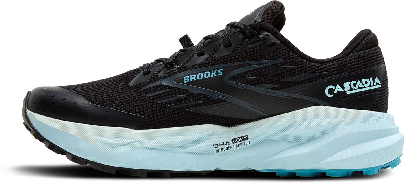 BROOKS - Cascadia 19 GTX BLACK/EBONY/BLUE FLOWER – Bild 8