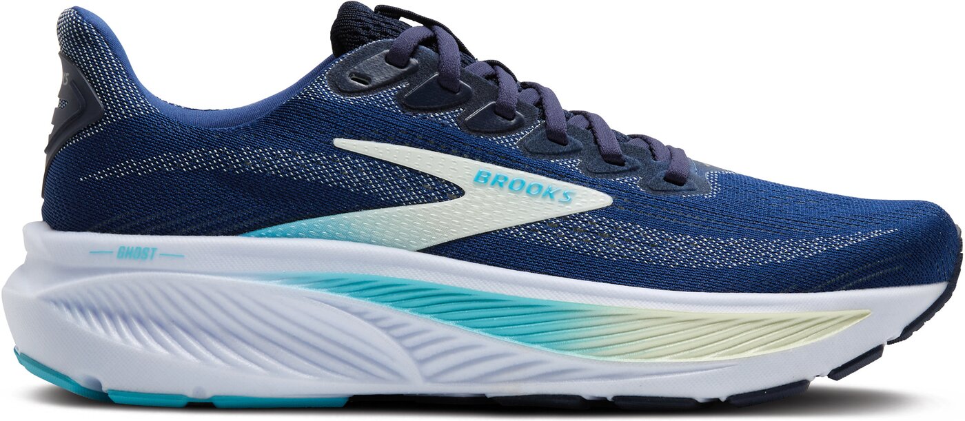BROOKS - Ghost 17 NAVY/GREEN/TURQUOISE