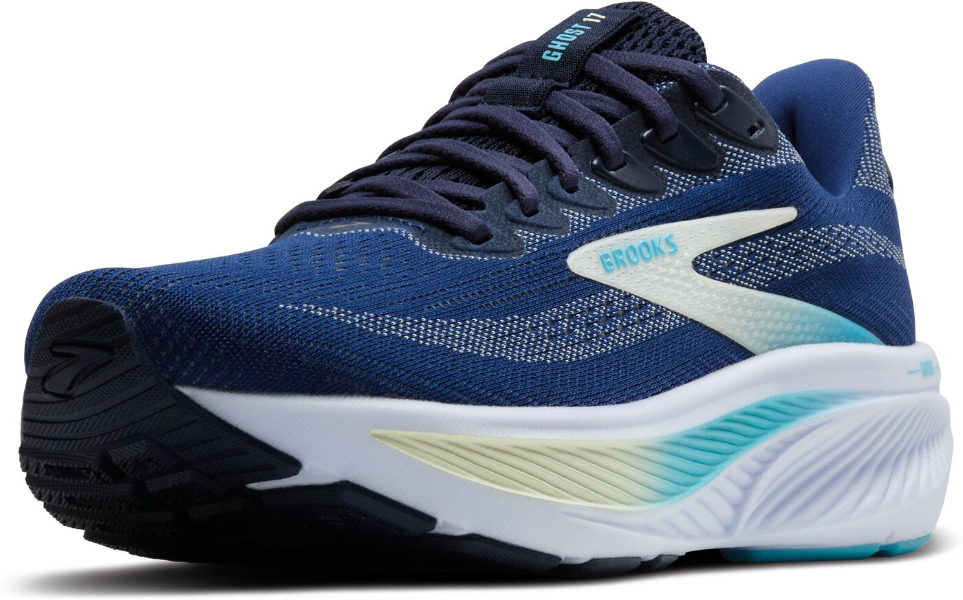 BROOKS - Ghost 17 NAVY/GREEN/TURQUOISE – Bild 7