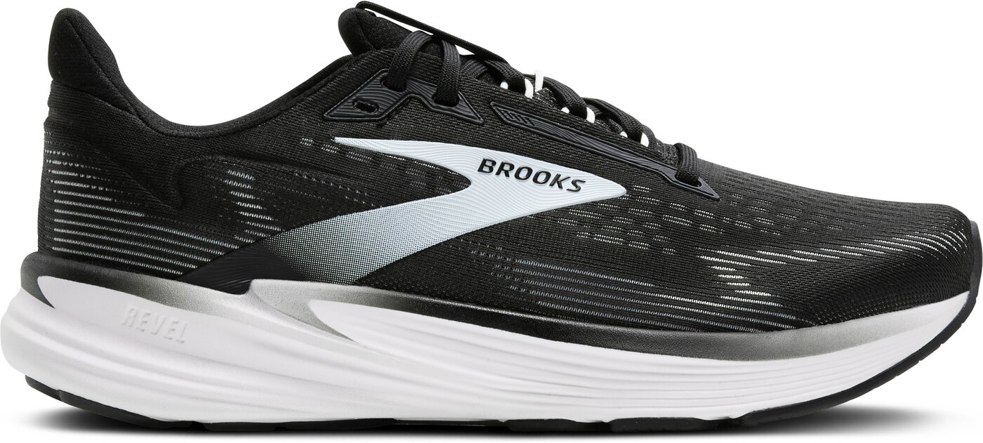 BROOKS - Revel 8 BLACK/GREY/WHITE