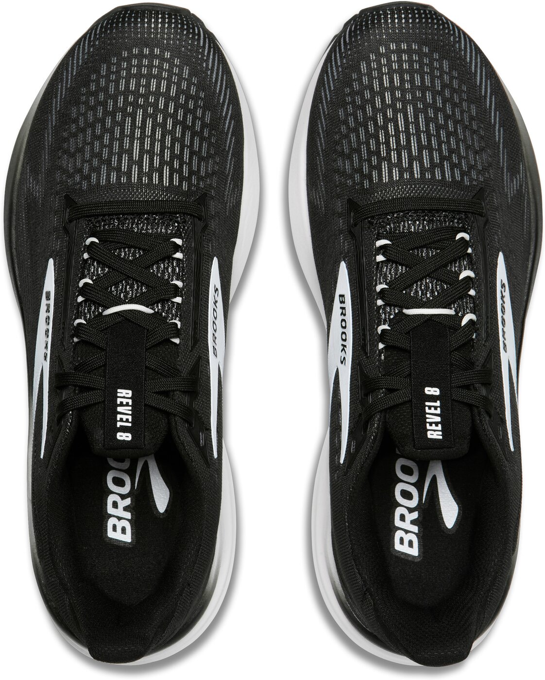 BROOKS - Revel 8 BLACK/GREY/WHITE – Bild 2
