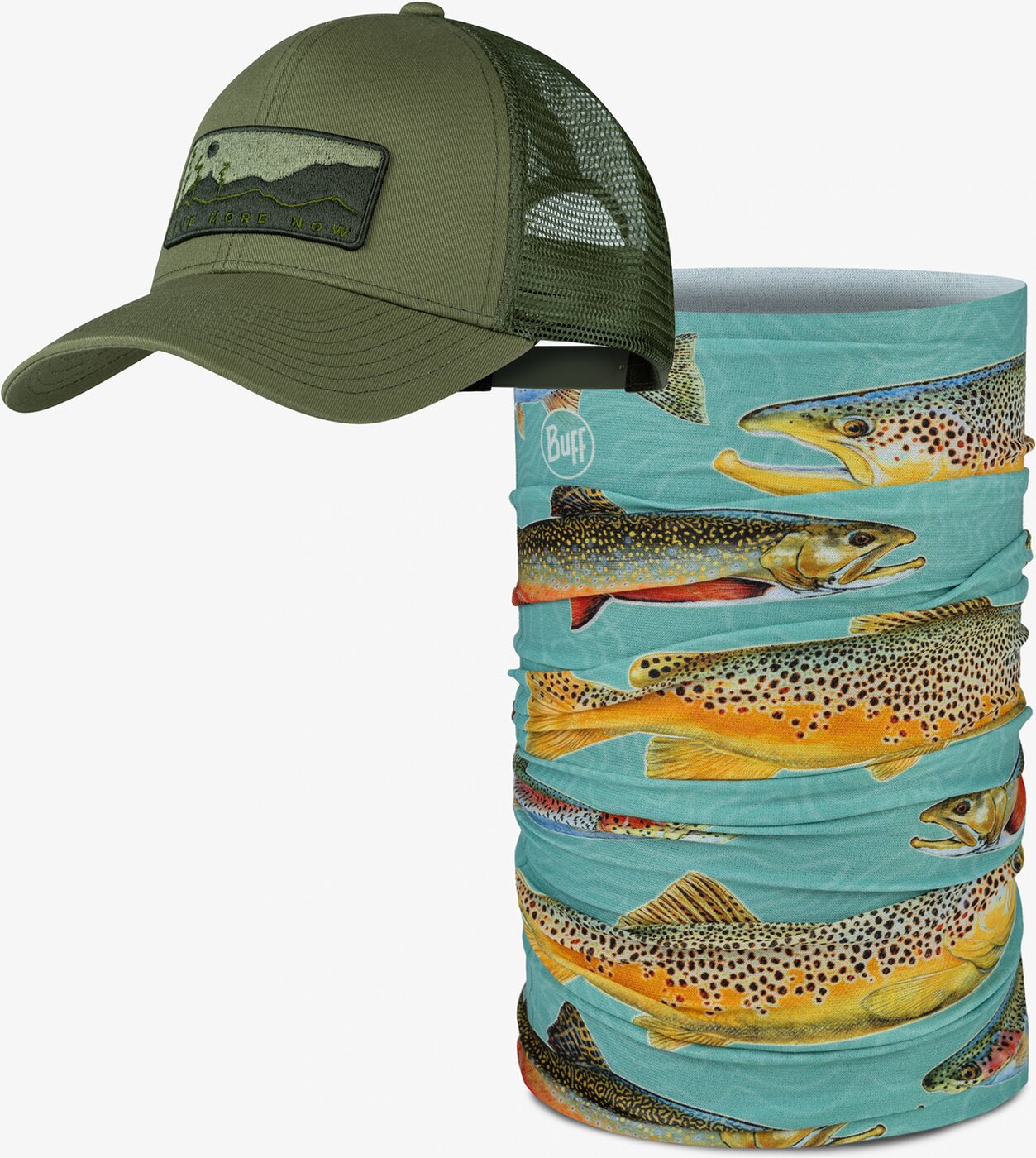 BUFF - Explore Trucker Cap FOREST GREEN – Bild 2