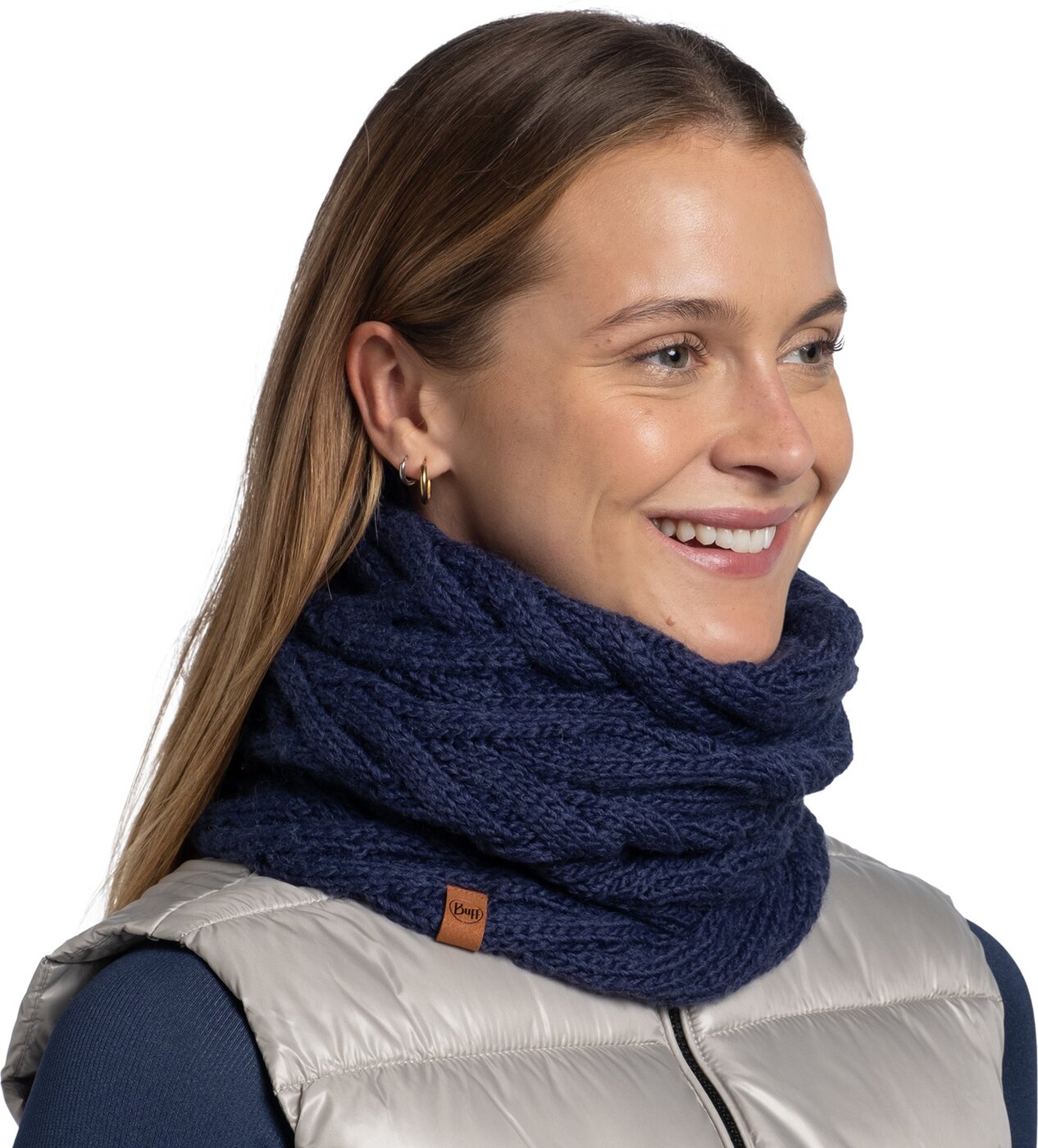 BUFF - Knitted & Fleece Neckwarmer MIDNIGHT – Bild 3