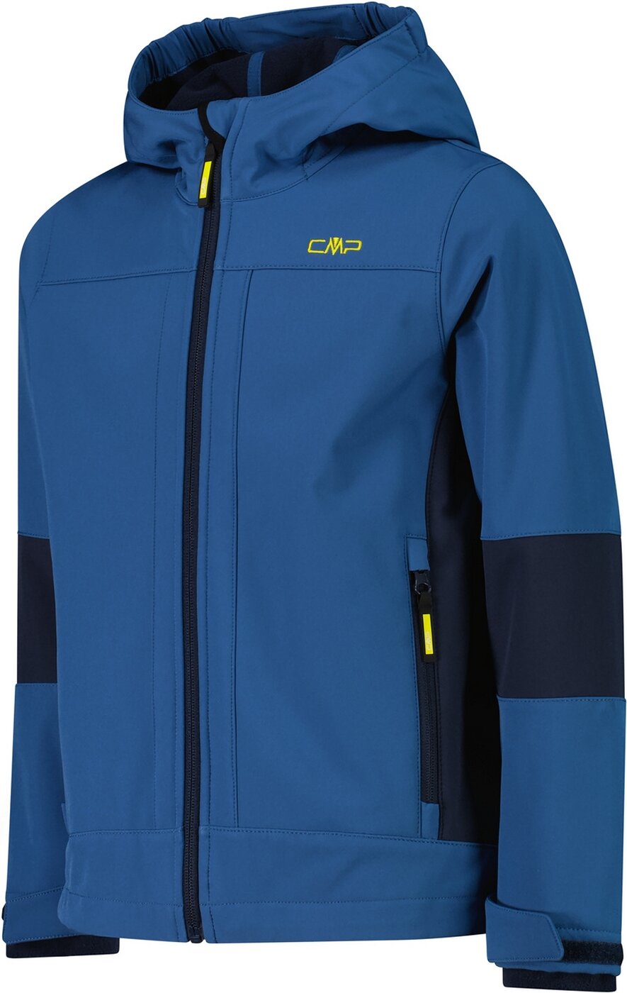 CMP - BOY SOFTSHELL JACKET FIX HOOD BLUESTONE-B. BLUE – Bild 3